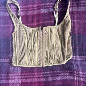 Urban Outfitters Green  Crop Top